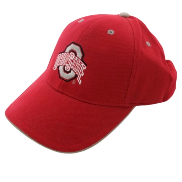 OHIO STATE BUCKEYES College Football Red Baseball Cap~ONE SIZE FITS MOST - Picture 1 of 5